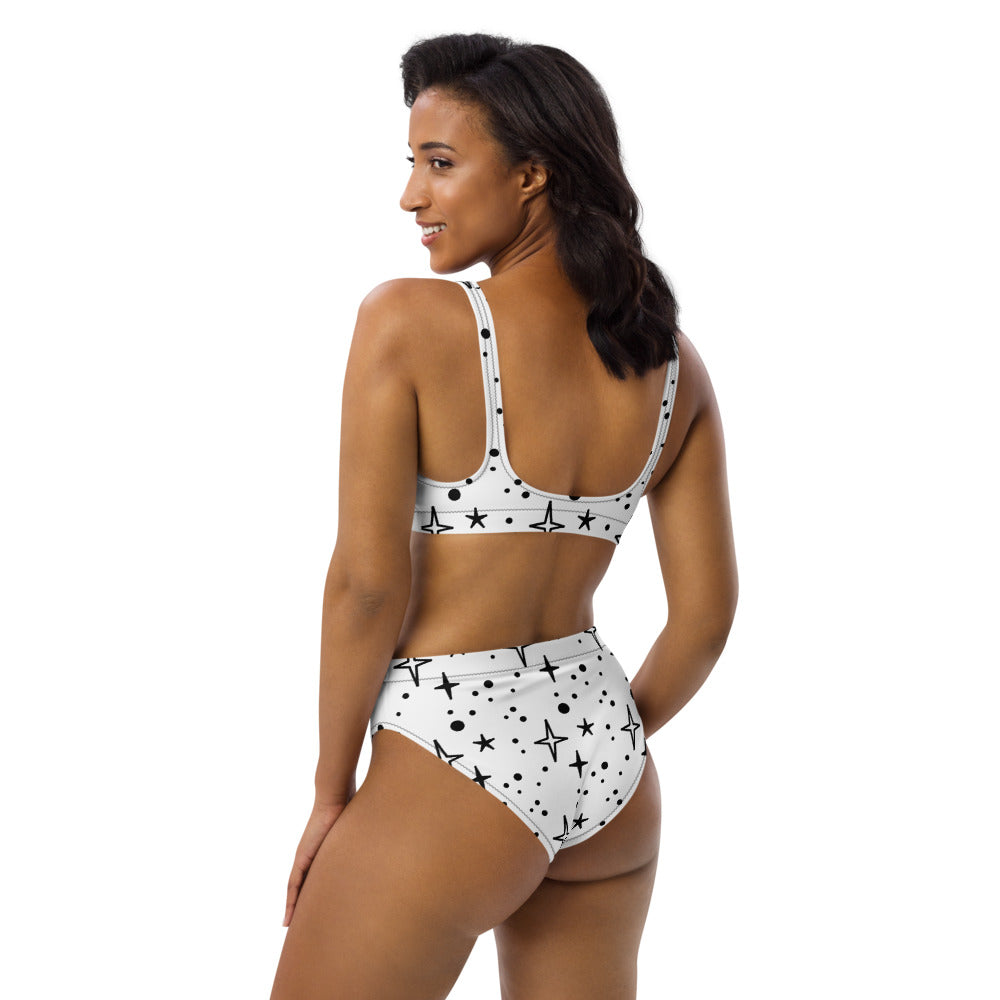 Star Bright Recycled high-waisted bikini