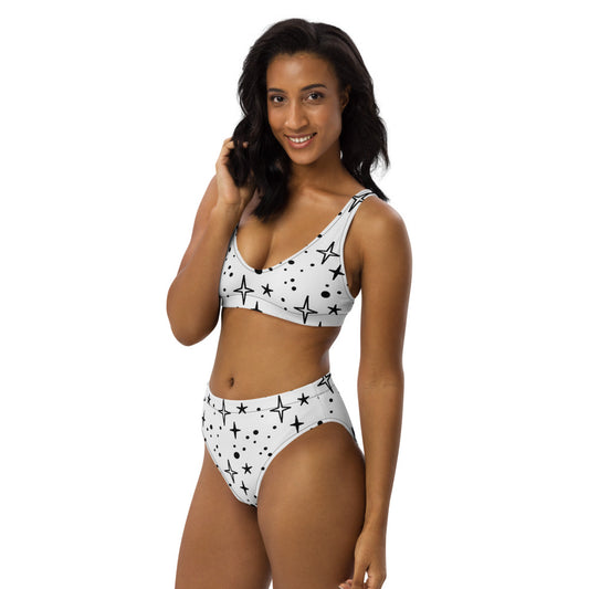 Star Bright Recycled high-waisted bikini