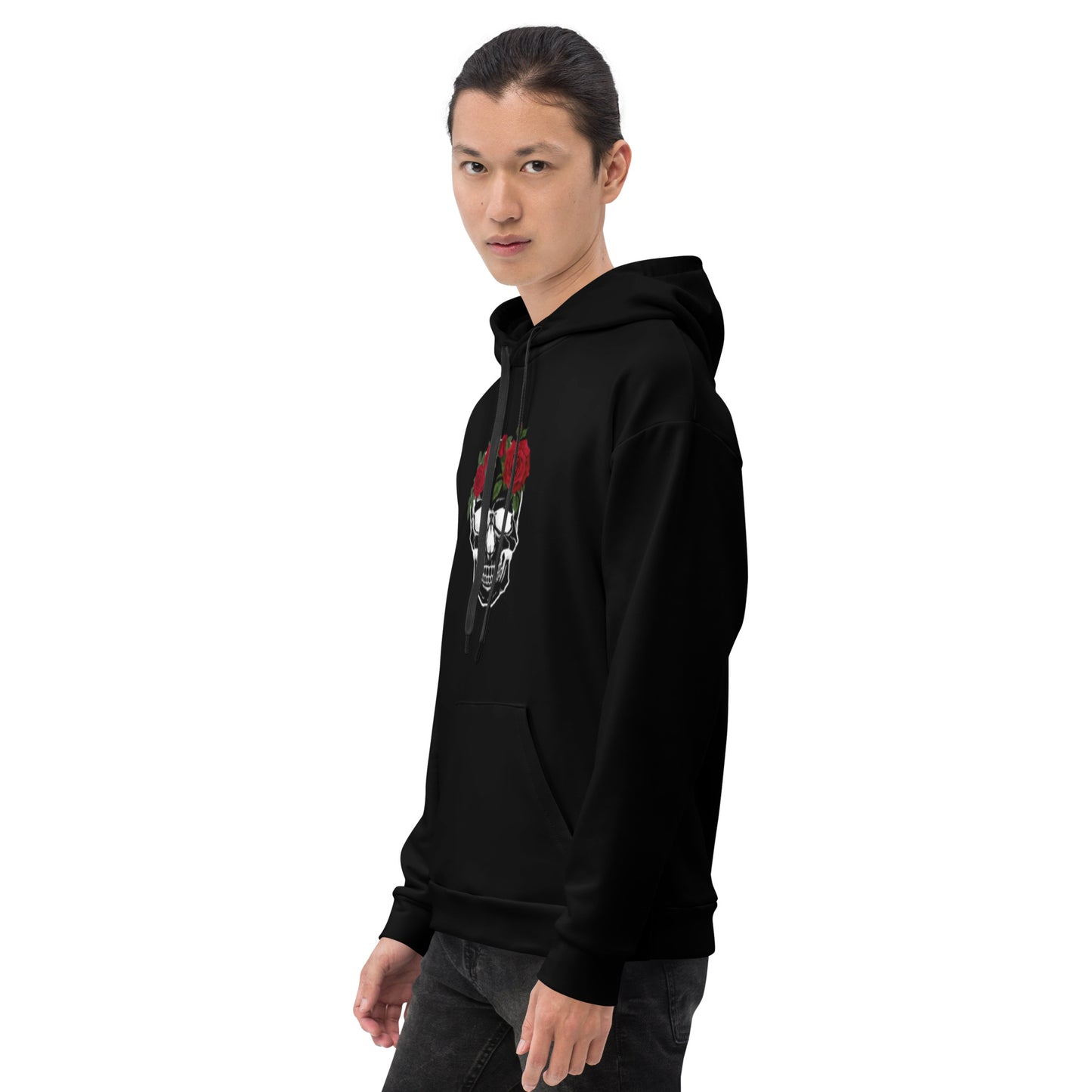 Mens Skull & Roses Hoodie