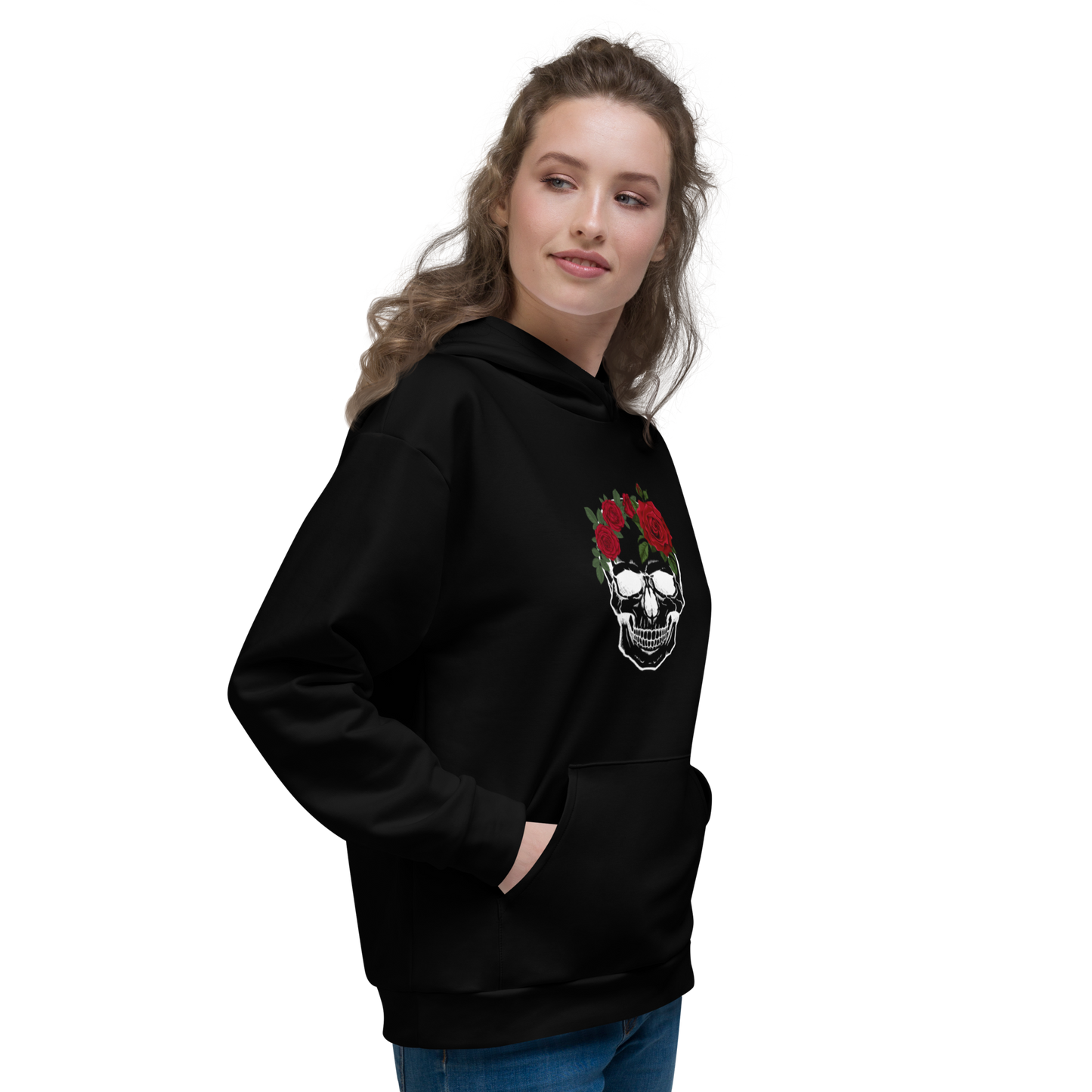 Womens Skull & Roses Hoodie