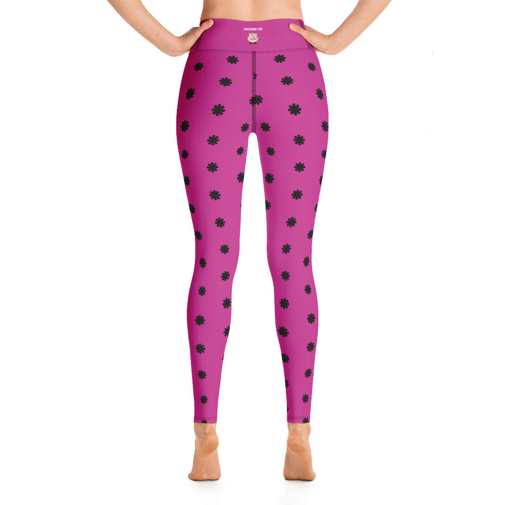 Unicorn Pig Purple Yoga Leggings