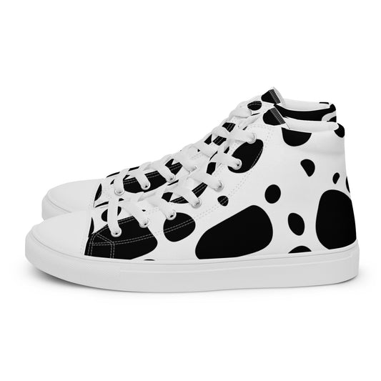 Dalmation men’s high top canvas shoes