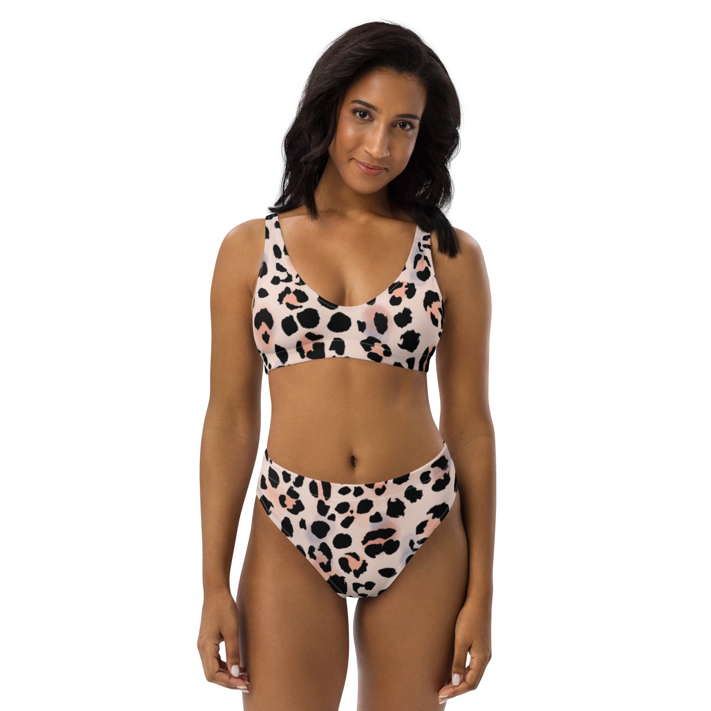 Cheetah high-waisted bikini