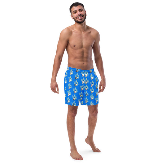 Men's Blue Crew swim trunks