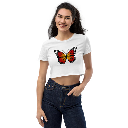 Monarch Butterfly Organic Crop Top